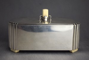 Art Deco cartridge, 925 silver, Koch & Bergfeld, Germany, 1930s.