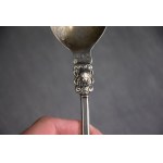 Baroque spoon, silver, Wroclaw, 18th century.