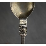 Baroque spoon, silver, Wroclaw, 18th century.