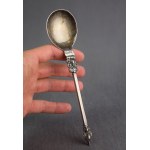 Baroque spoon, silver, Wroclaw, 18th century.