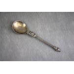 Baroque spoon, silver, Wroclaw, 18th century.