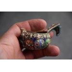 Kovsh, pr. 84 silver, enamel, Russia, early 20th century. (medium)