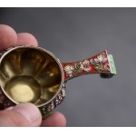 Kovsh, pr. 84 silver, enamel, Russia, early 20th century. (medium)