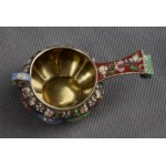 Kovsh, pr. 84 silver, enamel, Russia, early 20th century. (medium)