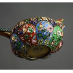 Kovsh, pr. 84 silver, enamel, Russia, early 20th century. (medium)