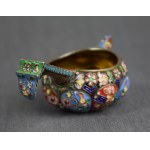 Kovsh, pr. 84 silver, enamel, Russia, early 20th century. (medium)