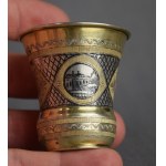 Cup, pr. 84 silver, Russia, niello, gilt, mid-19th century.