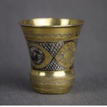 Cup, pr. 84 silver, Russia, niello, gilt, mid-19th century.