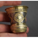 Cup, pr. 84 silver, Russia, niello, gilt, mid-19th century.
