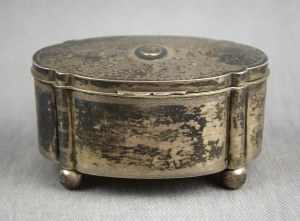 Sugar bowl with Debno coat of arms, Silver, pr. 3, Poland, Cracow, 1930s.