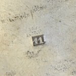 Lampka chanukowa podróżna, Srebro 11 łut, Niemcy lub Polska, XVIII/XIX w., judaica