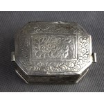 Lampka chanukowa podróżna, Srebro 11 łut, Niemcy lub Polska, XVIII/XIX w., judaica