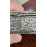 Lampka chanukowa podróżna, Srebro 11 łut, Niemcy lub Polska, XVIII/XIX w., judaica