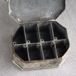 Lampka chanukowa podróżna, Srebro 11 łut, Niemcy lub Polska, XVIII/XIX w., judaica