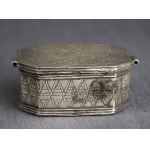 Lampka chanukowa podróżna, Srebro 11 łut, Niemcy lub Polska, XVIII/XIX w., judaica