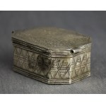 Lampka chanukowa podróżna, Srebro 11 łut, Niemcy lub Polska, XVIII/XIX w., judaica