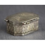 Lampka chanukowa podróżna, Srebro 11 łut, Niemcy lub Polska, XVIII/XIX w., judaica