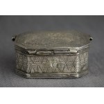 Lampka chanukowa podróżna, Srebro 11 łut, Niemcy lub Polska, XVIII/XIX w., judaica