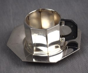Art Deco cup, sterling silver, Cracow, 1930s.
