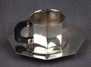 Art Deco cup, sterling silver, Cracow, 1930s.