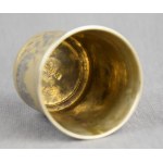 Gilt mug, niello, Russia, 19th century signed,