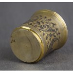 Gilt mug, niello, Russia, 19th century signed,