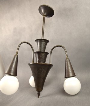 Art Deco chandelier, Zakopane?, Kraków?, 1930s.