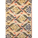 Kilim Ostre liście, proj. Roman ORSZULSKI, Kraków lub Zakopane, lata 30-te.