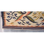 Kilim Ostre liście, proj. Roman ORSZULSKI, Kraków lub Zakopane, lata 30-te.