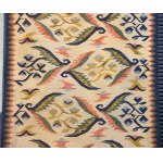 Kilim Ostre liście, proj. Roman ORSZULSKI, Kraków lub Zakopane, lata 30-te.