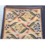 Kilim Ostre liście, proj. Roman ORSZULSKI, Kraków lub Zakopane, lata 30-te.