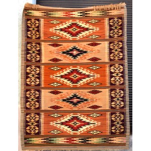 Kilim with folk motif, Poland, Borderlands, 1930s.
