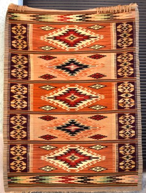 Kilim with folk motif, Poland, Borderlands, 1930s.