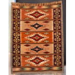 Kilim with folk motif, Poland, Borderlands, 1930s.
