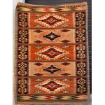 Kilim with folk motif, Poland, Borderlands, 1930s.