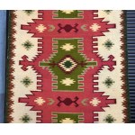 Kilim with geometric motif, Clay, Borderlands, 1930s.