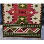 Kilim with geometric motif, Clay, Borderlands, 1930s.