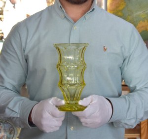 Art Deco vase, Poland, 1930s. lemon