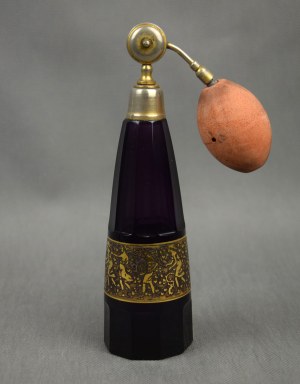 Perfume atomizer, Moser, Karlsbad, early 20th century.