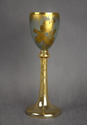 Art Nouveau style glass, circa 1900.