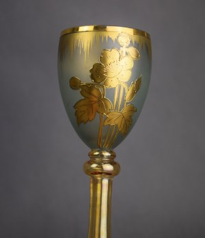 Art Nouveau style glass, circa 1900.