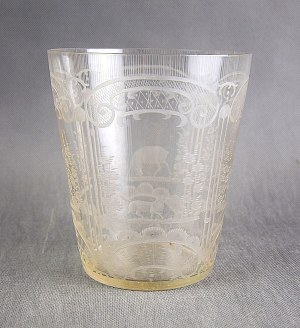 Large glassware in Baroque style, 19th century.