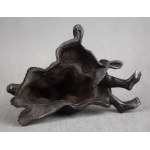 Figura Starzec i niedźwiedź, żeliwo, Kasli, 1906 r. Carska Rosja