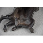 Figura Starzec i niedźwiedź, żeliwo, Kasli, 1906 r. Carska Rosja