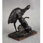 Figura Żuraw i Lis, żeliwo, Kasli, Carska Rosja, 1907 r.