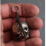 Masonic badge? pendant? with skull in triangle, early 20th century.