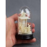 Miniaturowa Szopka Bożonarodzeniowa, kość, XIX w.