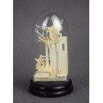 Miniaturowa Szopka Bożonarodzeniowa, kość, XIX w.