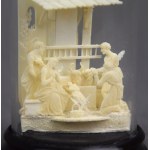 Miniaturowa Szopka Bożonarodzeniowa, kość, XIX w.