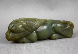 Lion figure, jade, China